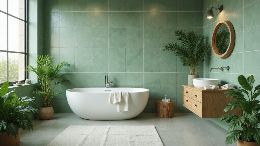 12 Green Tile Bathroom Ideas for Fresh Natural Modern Vibes
