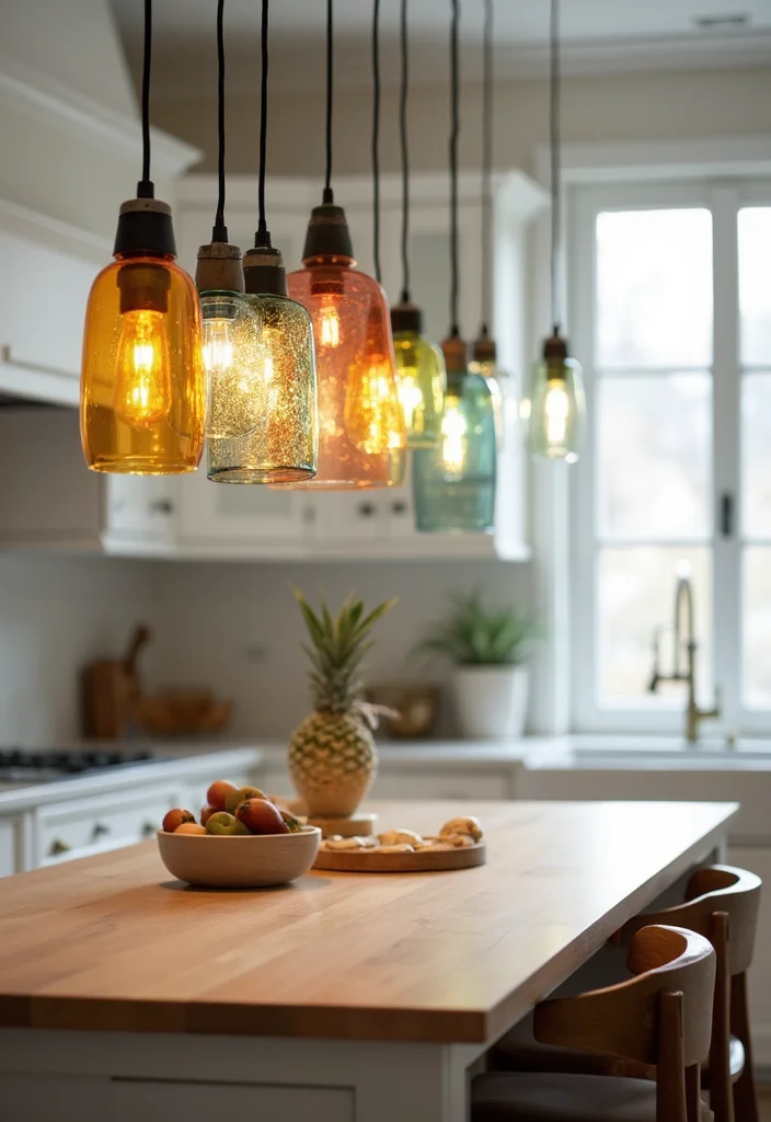 12 Kitchen Island Pendant Lighting Ideas for Bright Modern Ambience 1 12 Kitchen Island Pendant Lighting Ideas for Bright Modern Ambience 1. Recycled Glass Pendant Lights