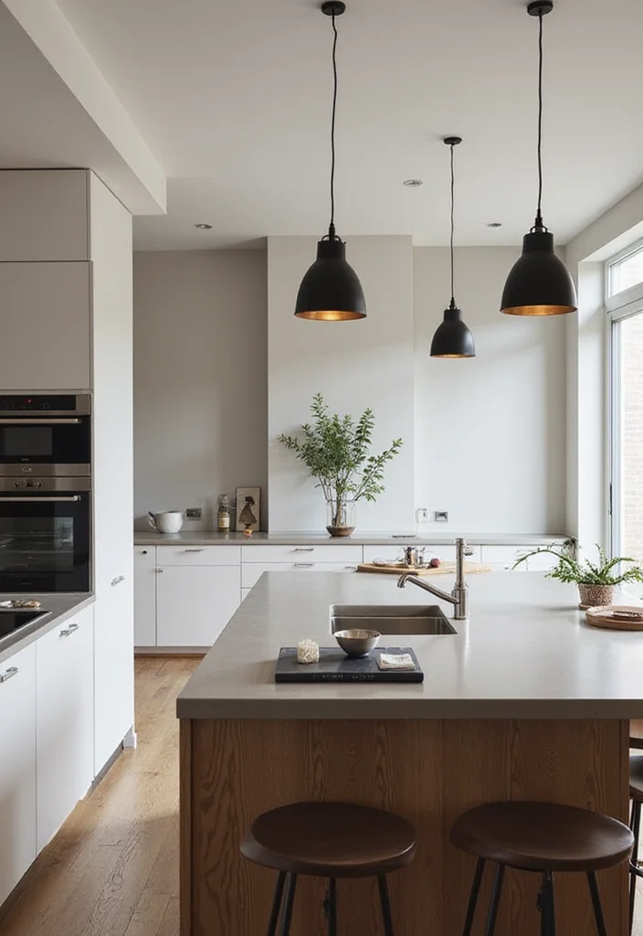 12 Kitchen Island Pendant Lighting Ideas for Bright Modern Ambience 45 12 Kitchen Island Pendant Lighting Ideas for Bright Modern Ambience 5. Minimalist Metal Pendants