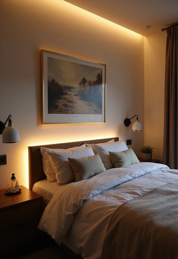 12 LED Lights Bedroom Ideas for a Modern Glowing Atmosphere 56 12 LED Lights Bedroom Ideas for a Modern Glowing Atmosphere 6. LED Wall Washers for Elegant Accents