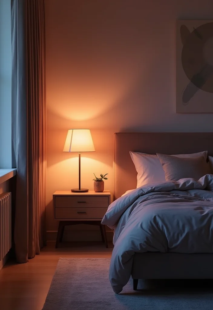 12 LED Lights Bedroom Ideas for a Modern Glowing Atmosphere 78 12 LED Lights Bedroom Ideas for a Modern Glowing Atmosphere 8. Color Changing Smart LED Floor Lamps