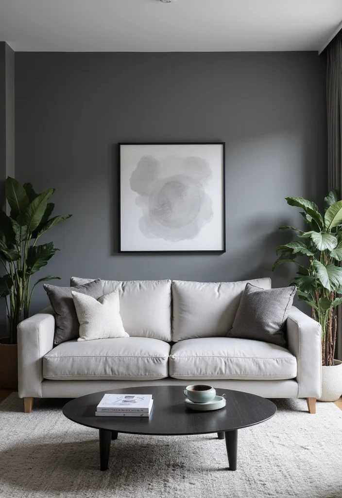 12 Light Grey Couch Living Room Ideas for Soft Calm Neutrals 12 12 Light Grey Couch Living Room Ideas for Soft Calm Neutrals 2. Monochrome Magic