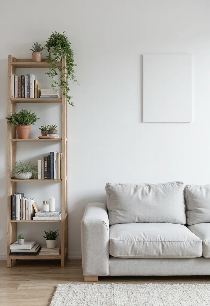 12 Light Grey Couch Living Room Ideas for Soft Calm Neutrals 89 12 Light Grey Couch Living Room Ideas for Soft Calm Neutrals 9. Minimalist Shelving