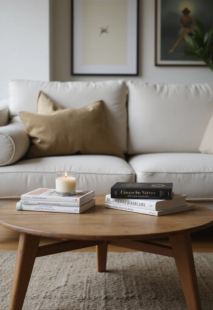12 Living Room Coffee Table Decor Ideas for Simple Stylish Touches 3. Books and More Books
