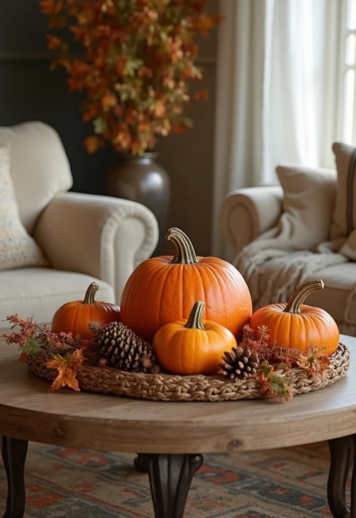 12 Living Room Coffee Table Decor Ideas for Simple Stylish Touches 6. Seasonal Refresh