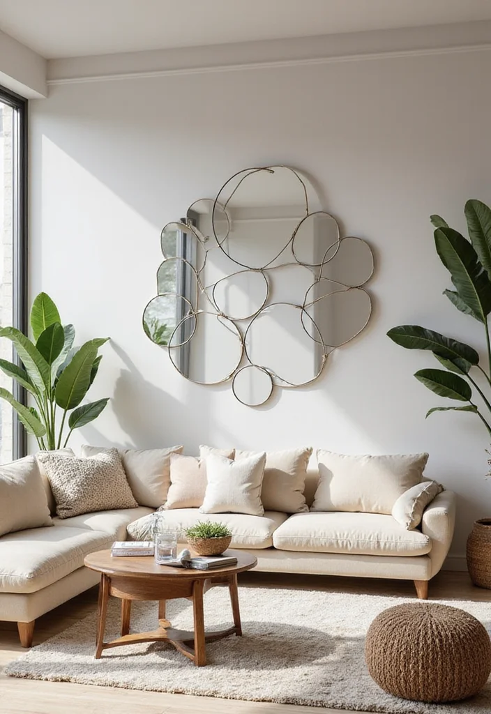 12 Living Room Mirror Ideas for Light Space and Modern Style 78 12 Living Room Mirror Ideas for Light Space and Modern Style 8. Mirrored Accent Walls