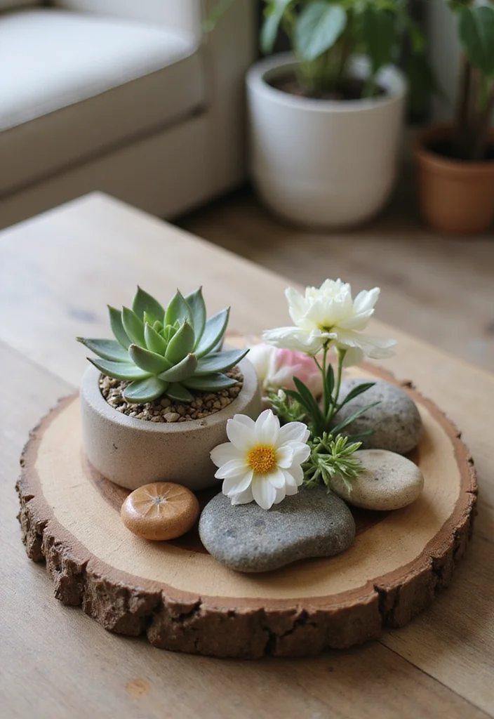 12 Living Room Table Decor Ideas for Simple Balanced Accents 23 12 Living Room Table Decor Ideas for Simple Balanced Accents 3. Natural Elements