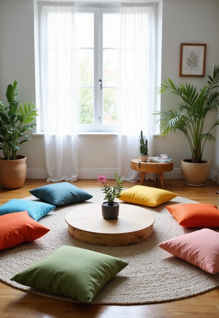 12 No Couch Living Room Ideas for Minimal Open Stylish Layouts 1 12 No Couch Living Room Ideas for Minimal Open Stylish Layouts 1. Floor Cushions and Textiles