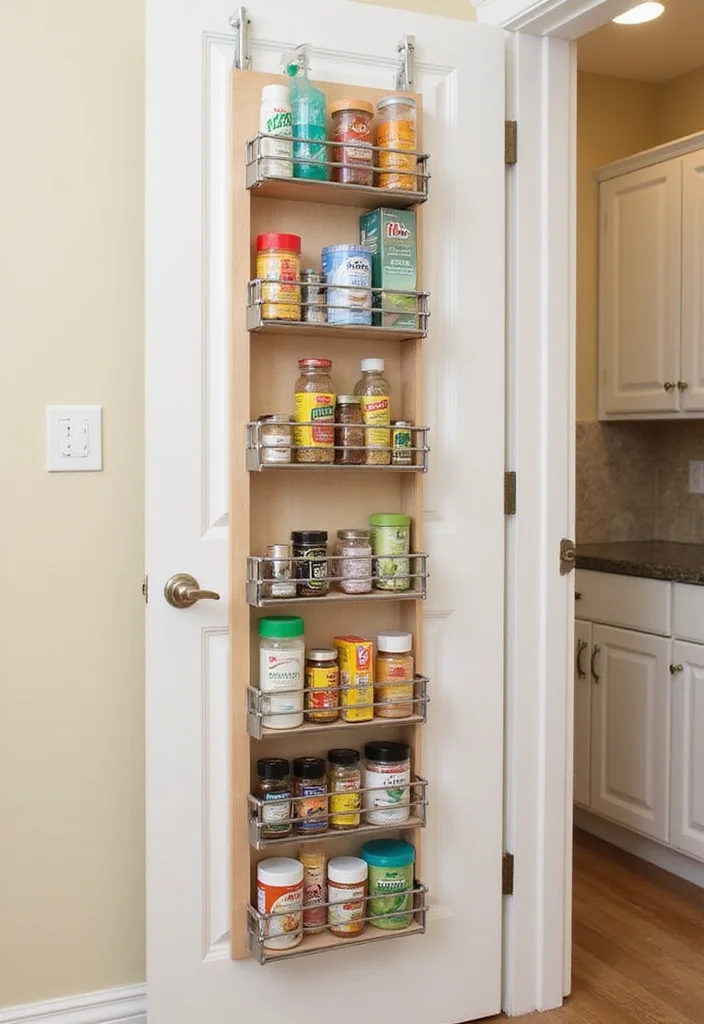 12 Pantry Ideas for Small Kitchen for Better Space and Easy Access 45 12 Pantry Ideas for Small Kitchen for Better Space and Easy Access 5. Over Door Organizers