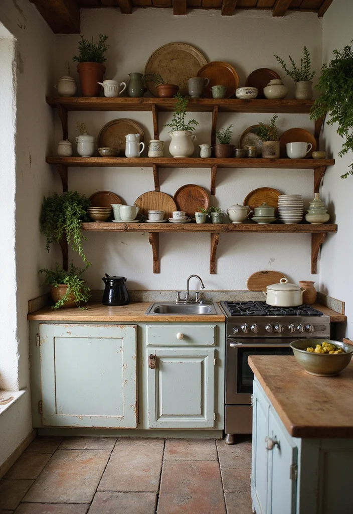 12 Rustic Small Kitchen Ideas for Warm Functional Cottage Charm 1 12 Rustic Small Kitchen Ideas for Warm Functional Cottage Charm 1. Open Shelving for Easy Access
