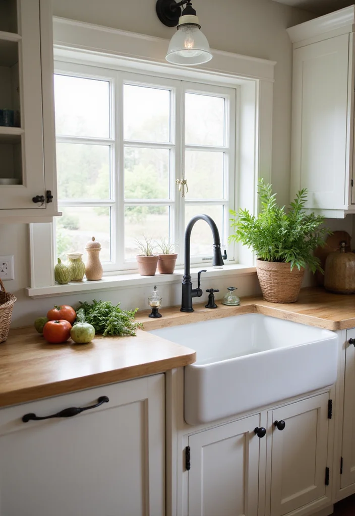 12 Rustic Small Kitchen Ideas for Warm Functional Cottage Charm 12 12 Rustic Small Kitchen Ideas for Warm Functional Cottage Charm 2. Farmhouse Sink for Rustic Appeal