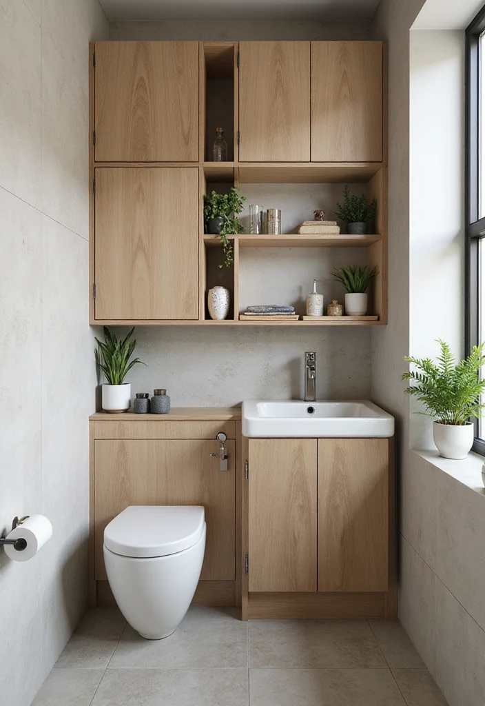 12 Small Bathroom Ideas With Tub for Smart Space Efficient Layouts 34 12 Small Bathroom Ideas With Tub for Smart Space Efficient Layouts 4. Vertical Storage Solutions