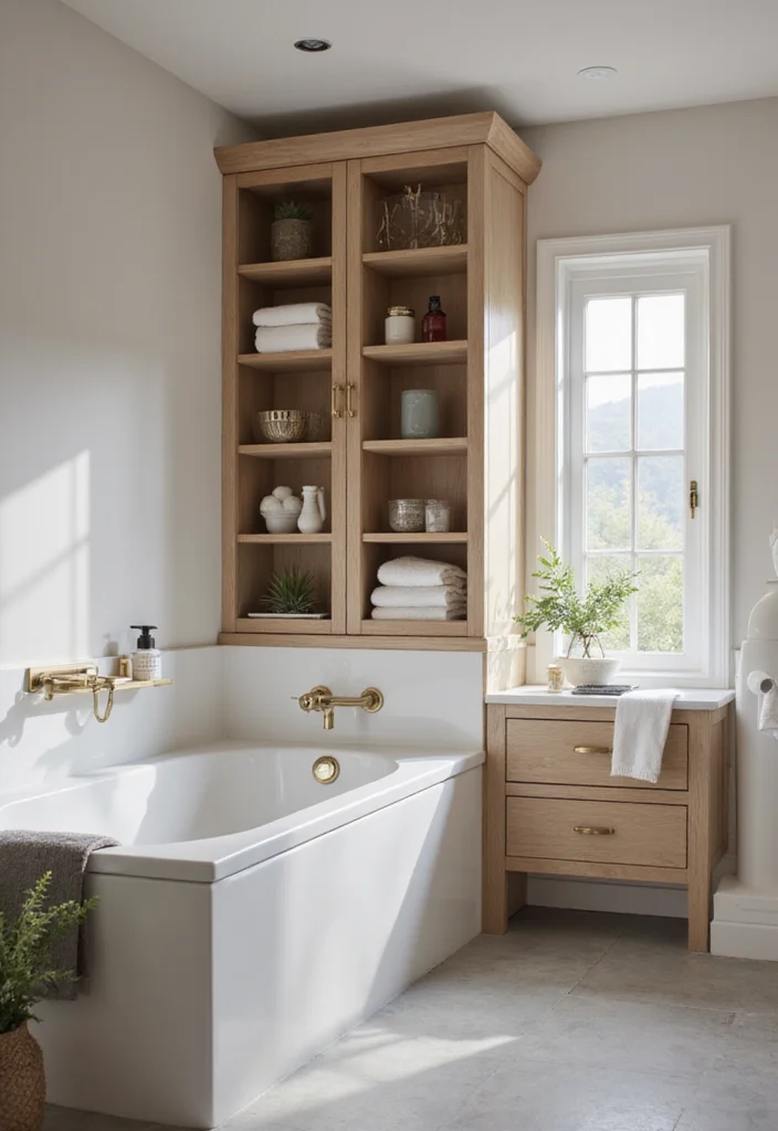 12 Small Bathroom Ideas With Tub for Smart Space Efficient Layouts 67 12 Small Bathroom Ideas With Tub for Smart Space Efficient Layouts 7. Integrated Designs