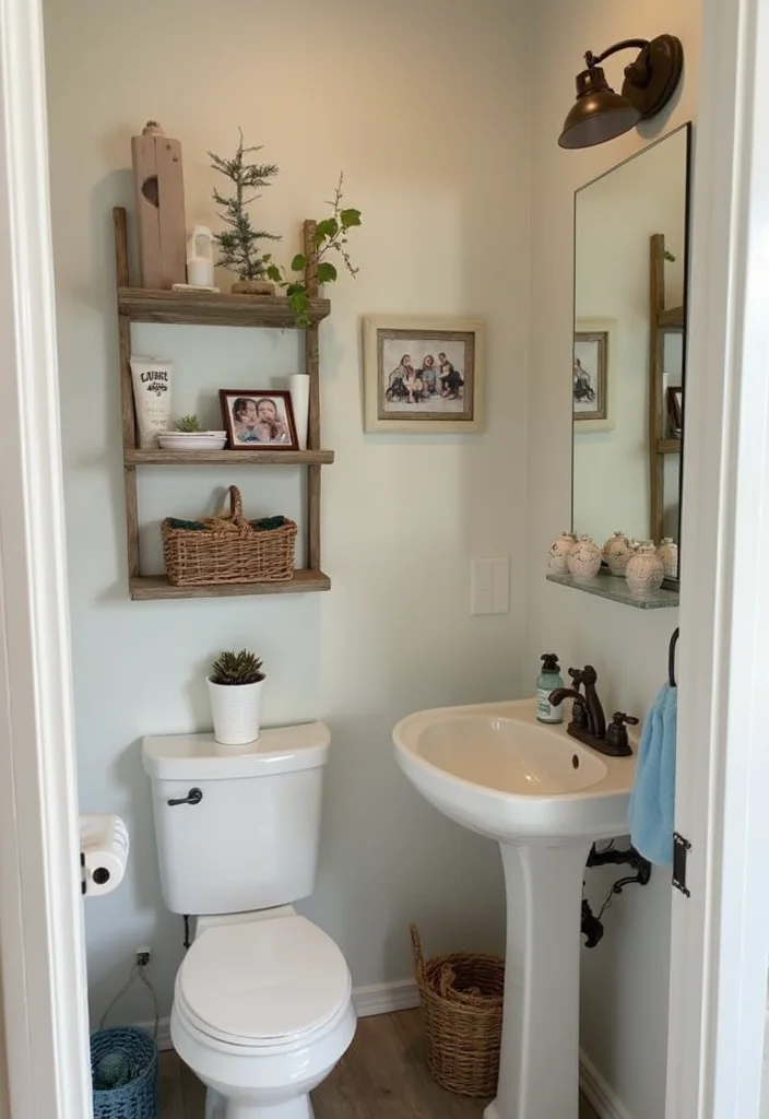 12 Small Farmhouse Bathroom Ideas for Warm Rustic Charm 10. Personalized Touches