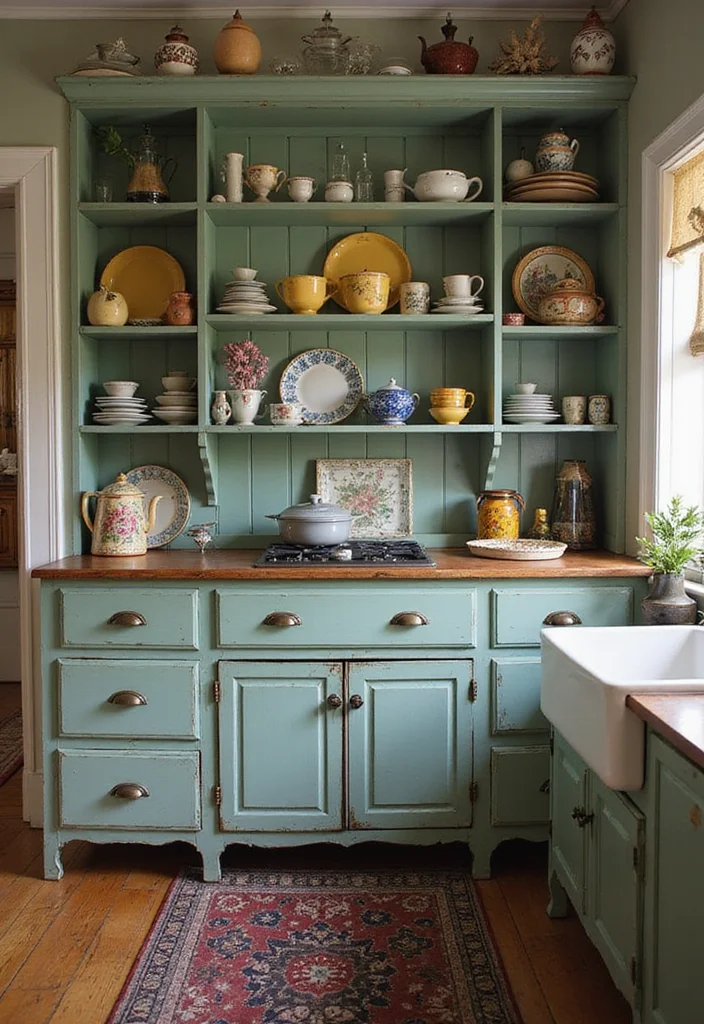 12 Small Kitchen Cabinets Ideas for Efficient Storage Solutions 111 12 Small Kitchen Cabinets Ideas for Efficient Storage Solutions 11. Vintage Cabinets with Character