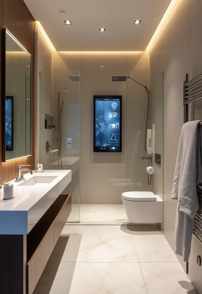 12 Small Luxury Bathroom Ideas for Elegant Compact Comfort 111 12 Small Luxury Bathroom Ideas for Elegant Compact Comfort 11. Smart Technology