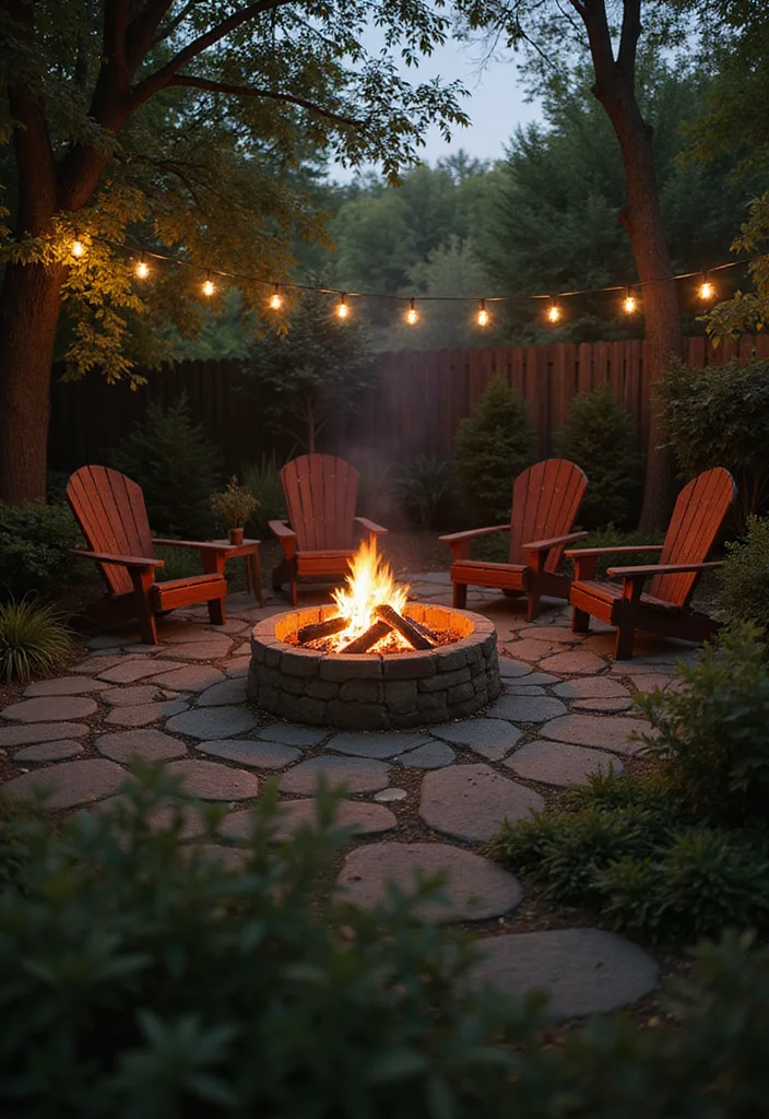 12 Small Rectangle Backyard Ideas for Clever Efficient Layouts 34 12 Small Rectangle Backyard Ideas for Clever Efficient Layouts 4. Fire Pit with Seating
