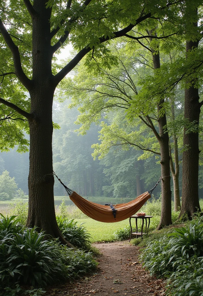 12 Small Rectangle Backyard Ideas for Clever Efficient Layouts 67 12 Small Rectangle Backyard Ideas for Clever Efficient Layouts 7. Cozy Hammock Retreat