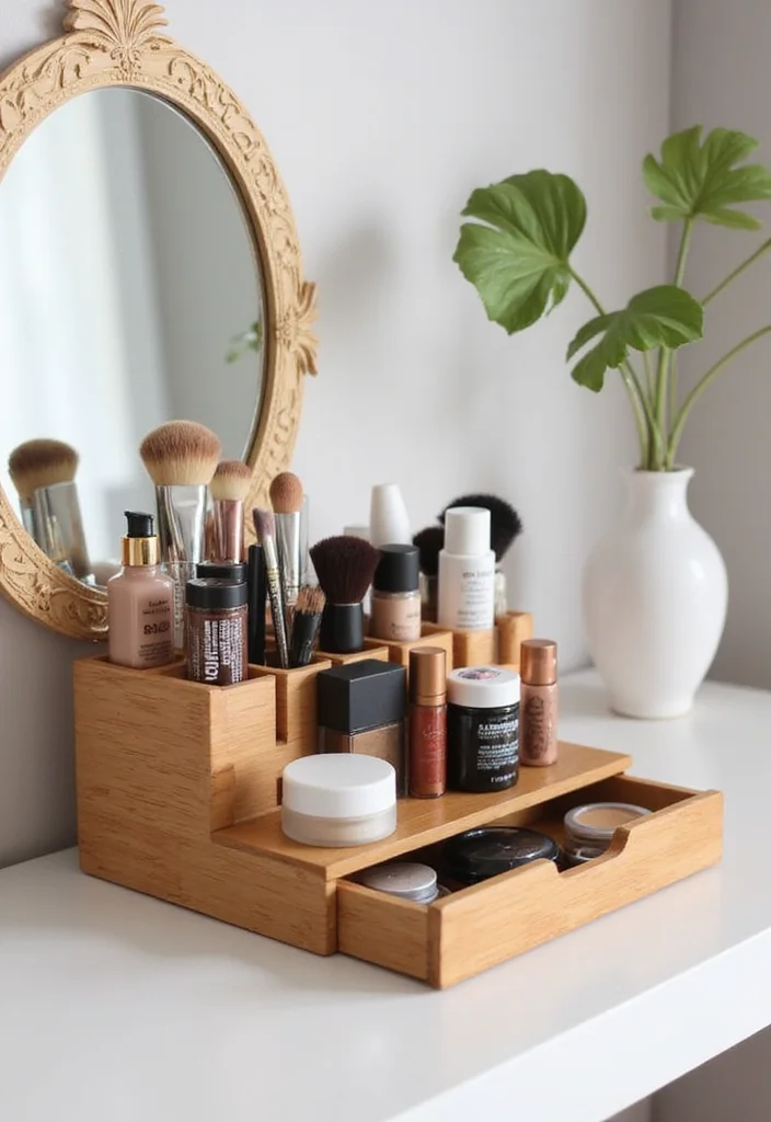 12 Vanity Ideas Bedroom for Practical Pretty Everyday Use 12 12 Vanity Ideas Bedroom for Practical Pretty Everyday Use 2. Biodegradable Makeup Organizers
