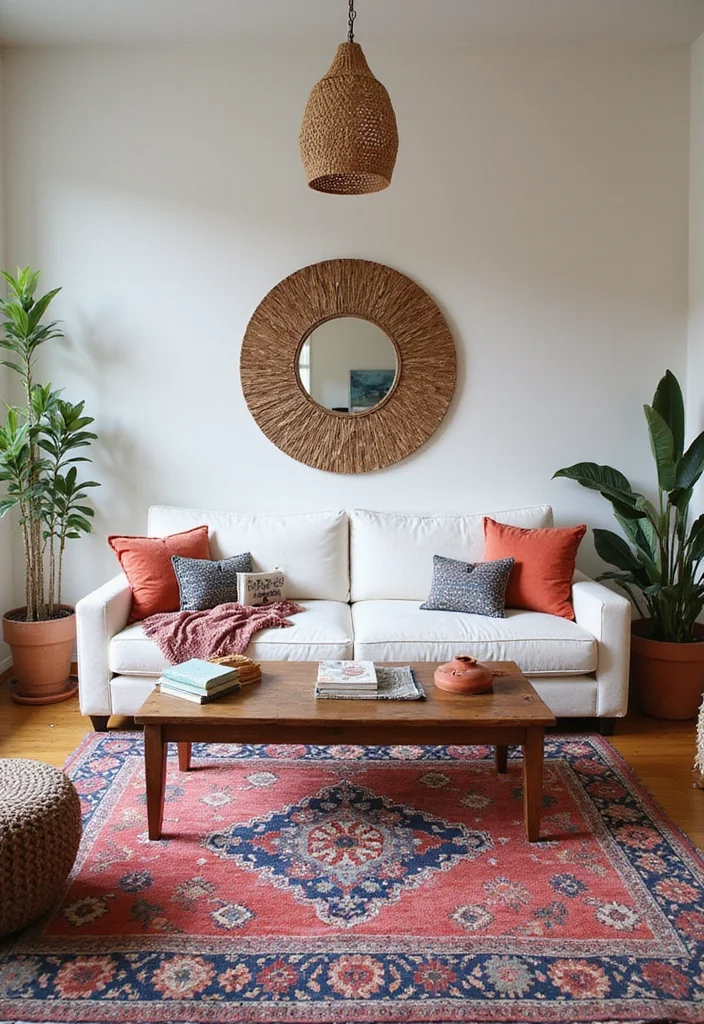 12 White Sofa Living Room Ideas for Bright Clean Airy Looks 23 12 White Sofa Living Room Ideas for Bright Clean Airy Looks 3. Bohemian Bliss