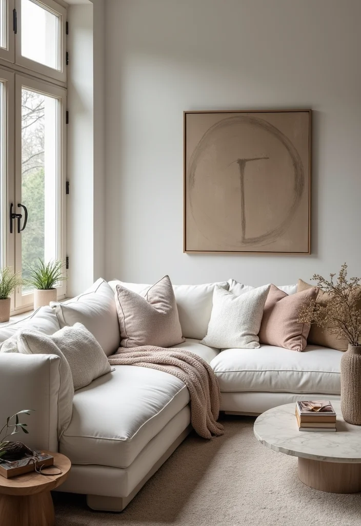 12 White Sofa Living Room Ideas for Bright Clean Airy Looks 67 12 White Sofa Living Room Ideas for Bright Clean Airy Looks 7. Elegant Textures