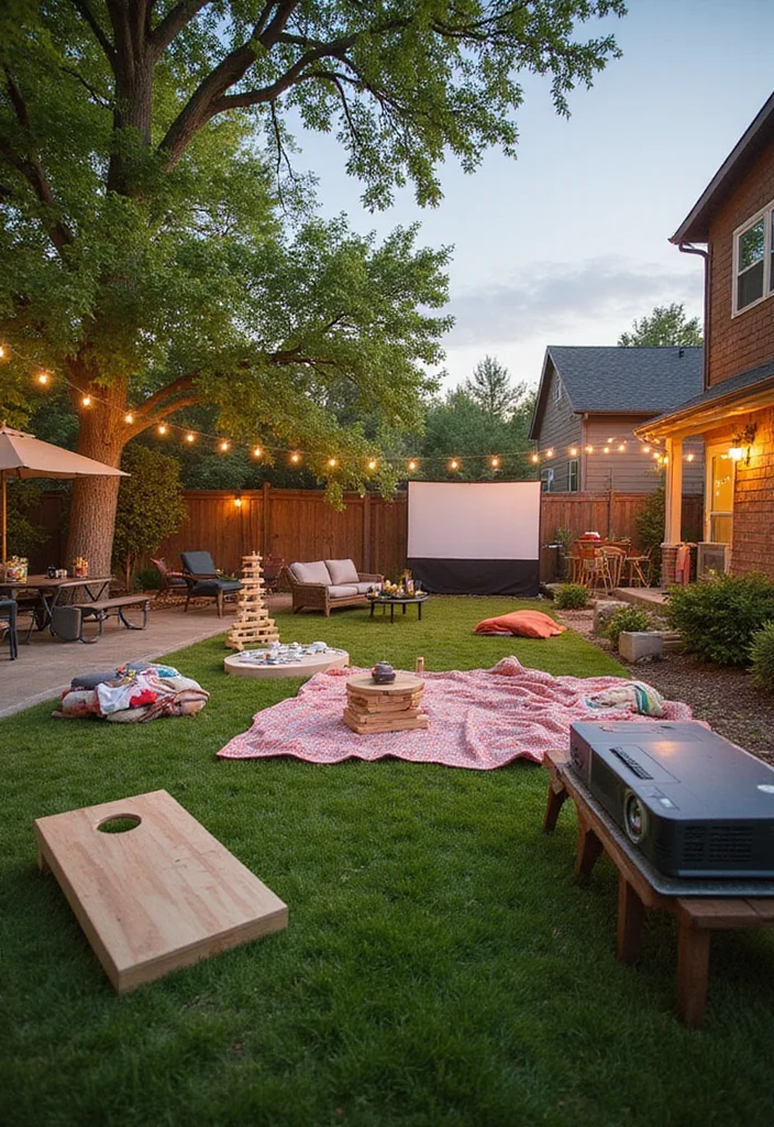 14 Backyard Living Ideas for Comfortable Social Outdoor Spaces 100 14 Backyard Living Ideas for Comfortable Social Outdoor Spaces 10. Outdoor Games and Entertainment