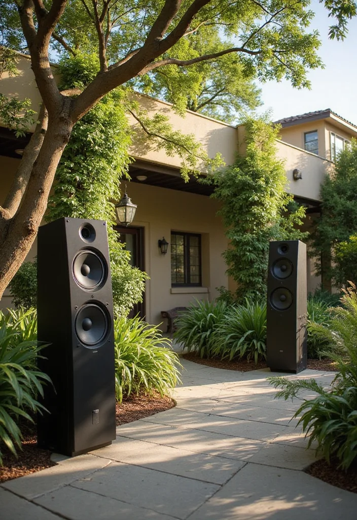 14 Backyard Living Ideas for Comfortable Social Outdoor Spaces 133 14 Backyard Living Ideas for Comfortable Social Outdoor Spaces 13. Outdoor Music Systems