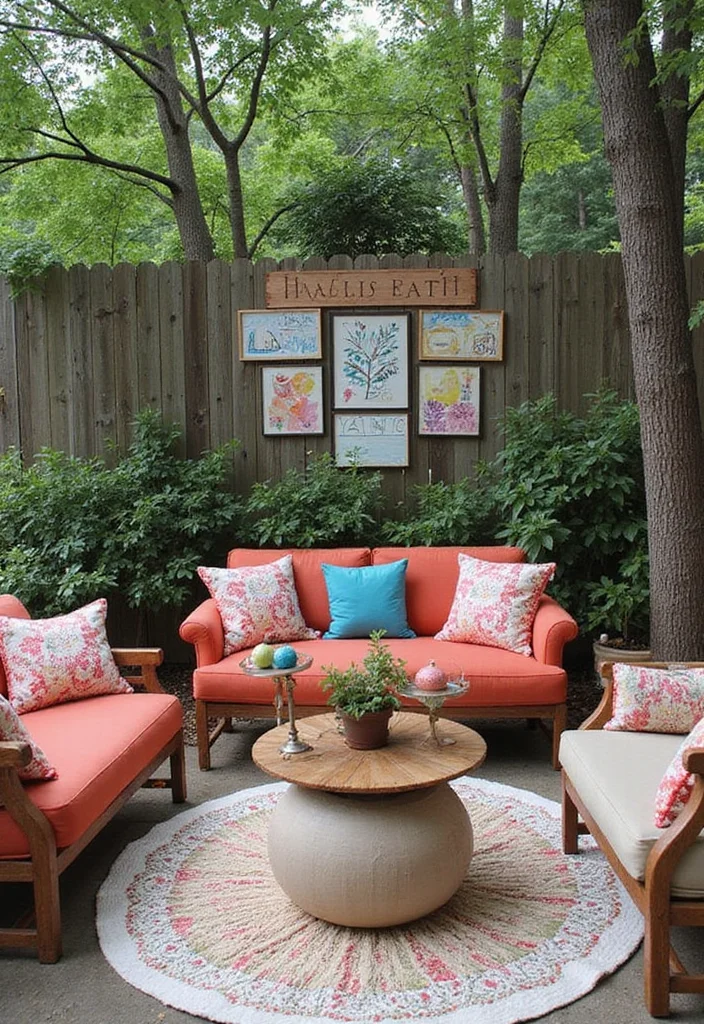 14 Backyard Living Ideas for Comfortable Social Outdoor Spaces 144 14 Backyard Living Ideas for Comfortable Social Outdoor Spaces 14. Personalized Decor Elements