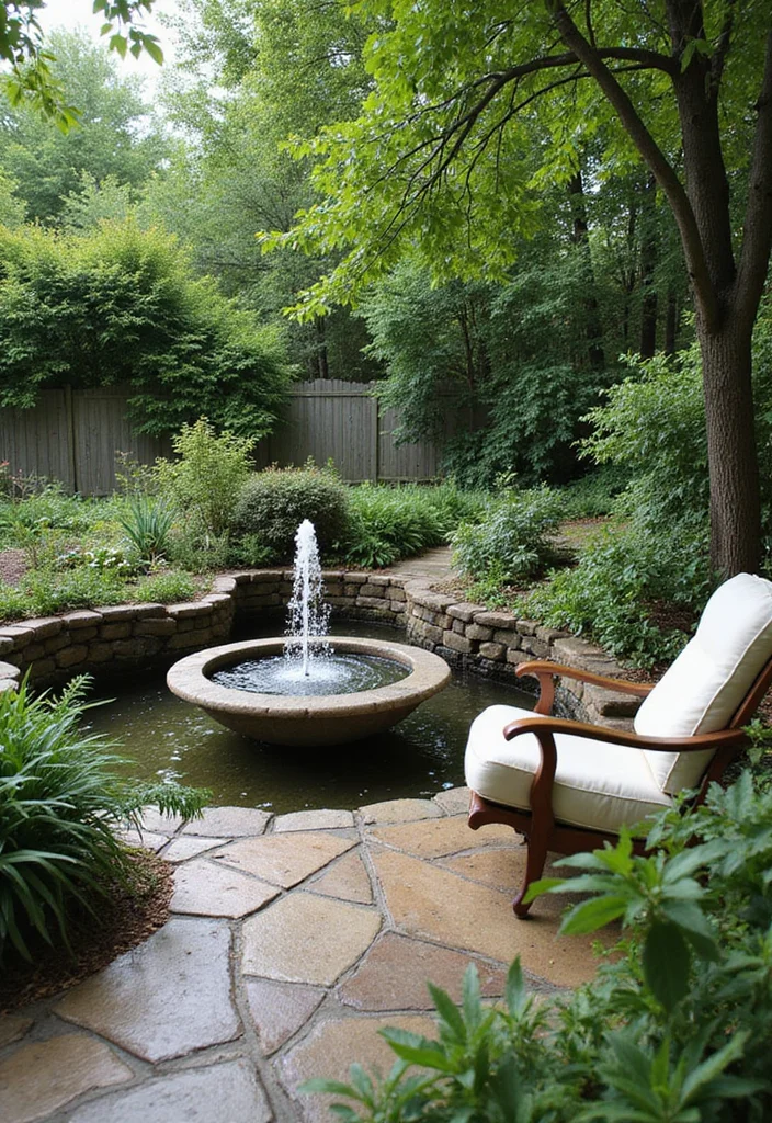 14 Backyard Living Ideas for Comfortable Social Outdoor Spaces 56 14 Backyard Living Ideas for Comfortable Social Outdoor Spaces 6. Relaxing Water Features