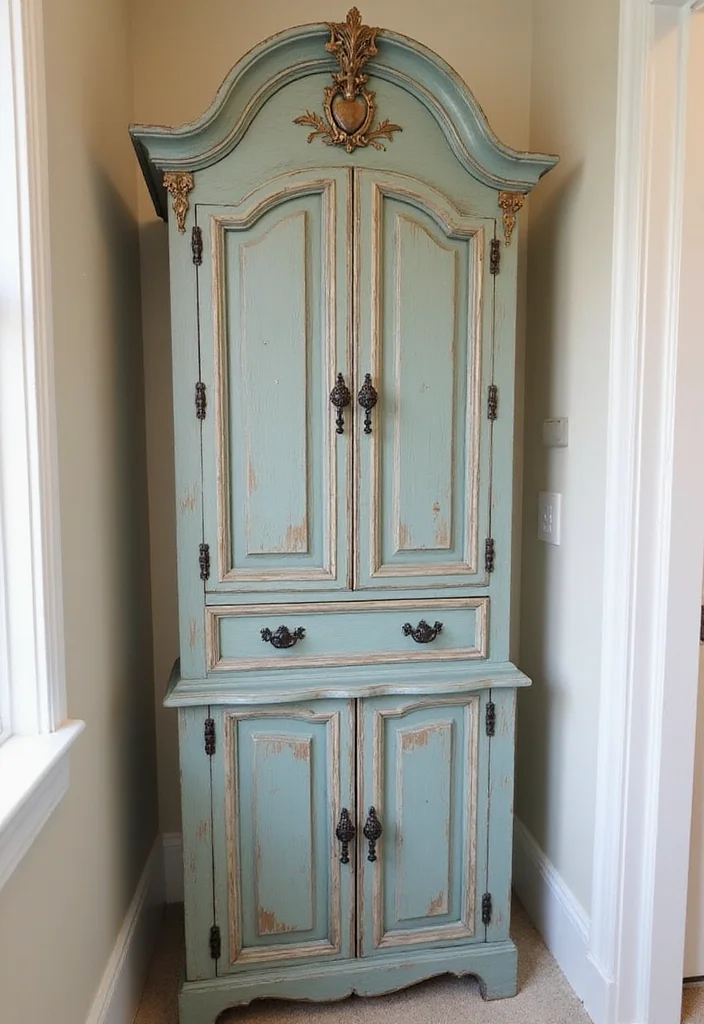 14 Bathroom Cabinets Ideas for Better Storage and Clean Lines 67 14 Bathroom Cabinets Ideas for Better Storage and Clean Lines 7. Vintage Style Cabinets