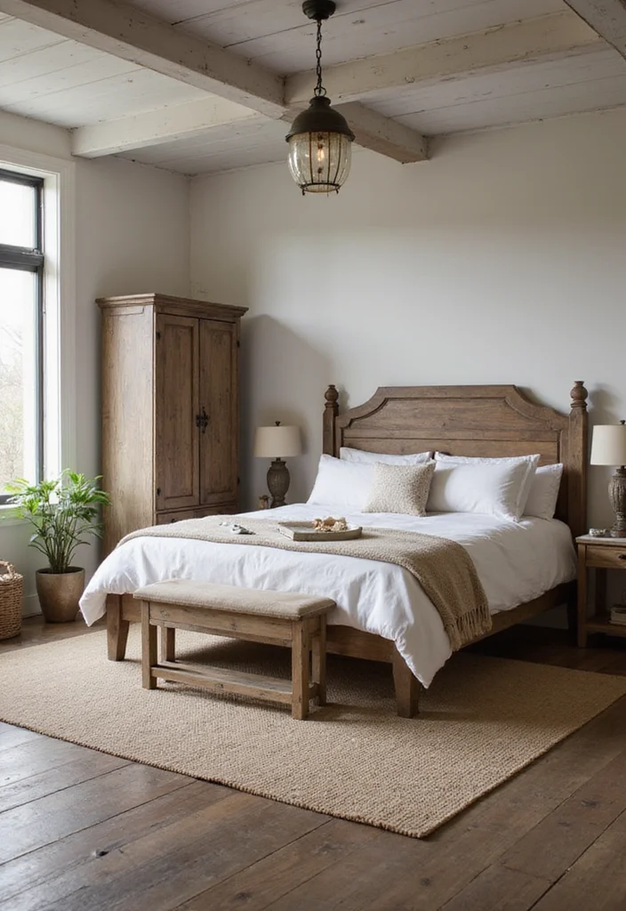 14 Cottage Bedroom Ideas for Soft Cozy Comfortable Charm 122 14 Cottage Bedroom Ideas for Soft Cozy Comfortable Charm 12. Farmhouse Style Furniture