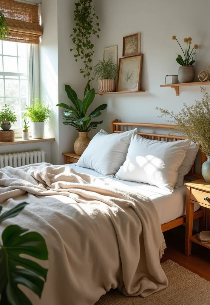 14 Cottage Bedroom Ideas for Soft Cozy Comfortable Charm 89 14 Cottage Bedroom Ideas for Soft Cozy Comfortable Charm 9. Nature Inspired Elements