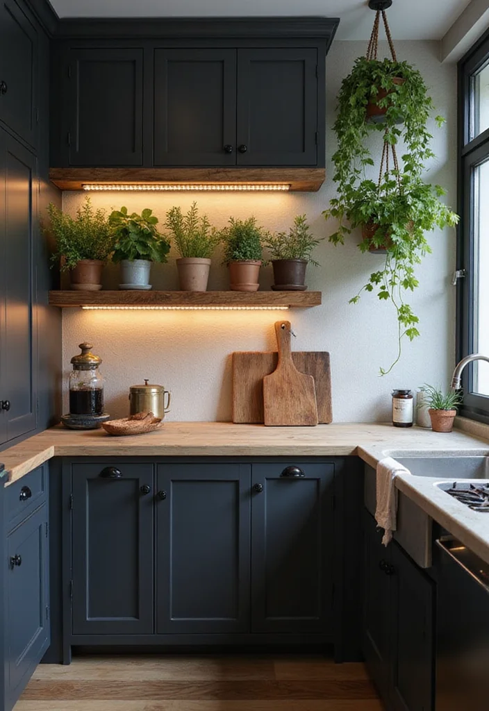 14 Dark Kitchen Ideas for Bold Cozy Modern Drama 1 14 Dark Kitchen Ideas for Bold Cozy Modern Drama 1. Deep Charcoal and Wood Grain