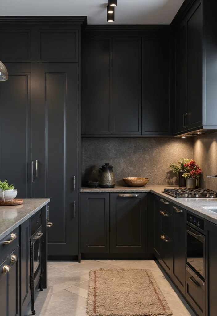 14 Dark Kitchen Ideas for Bold Cozy Modern Drama 23 14 Dark Kitchen Ideas for Bold Cozy Modern Drama 3. Enveloping Black Walls