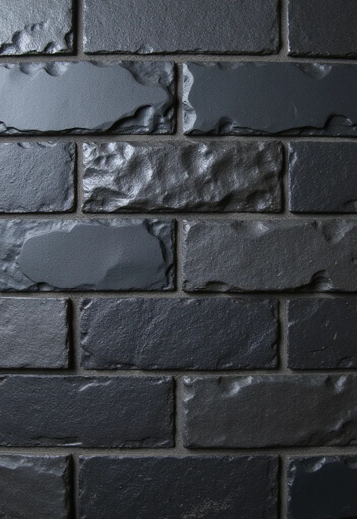 14 Dark Kitchen Ideas for Bold Cozy Modern Drama 56 14 Dark Kitchen Ideas for Bold Cozy Modern Drama 6. Textured Backsplashes