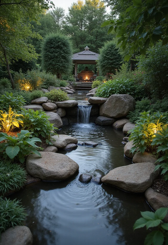 14 Family Backyard Ideas for Fun Comfortable Shared Living 67 14 Family Backyard Ideas for Fun Comfortable Shared Living 7. Water Feature for Relaxation