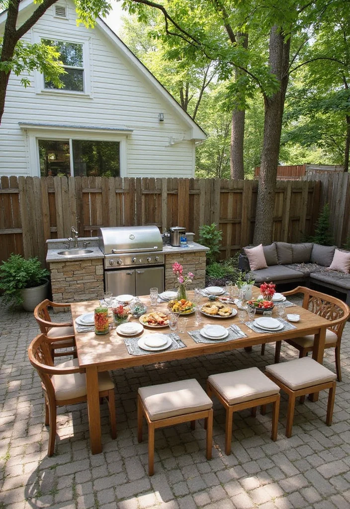 14 Family Backyard Ideas for Fun Comfortable Shared Living 78 14 Family Backyard Ideas for Fun Comfortable Shared Living 8. DIY Outdoor Kitchen