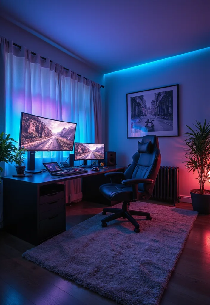 14 Gamer Bedroom Ideas for Cool Creative Immersive Setups 45 14 Gamer Bedroom Ideas for Cool Creative Immersive Setups 5. High Tech Haven
