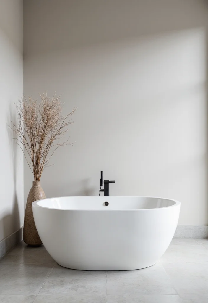 14 Minimalist Bathroom Ideas for Clean Calm Modern Style 111 14 Minimalist Bathroom Ideas for Clean Calm Modern Style 11. Minimalistic Bathtubs