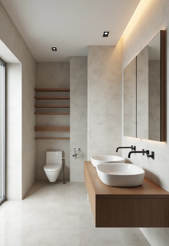 14 Minimalist Bathroom Ideas for Clean Calm Modern Style 34 14 Minimalist Bathroom Ideas for Clean Calm Modern Style 4. Hidden Storage Solutions