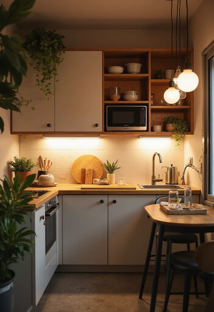 14 Tiny House Kitchen Ideas for Smart Functional Compact Living 23 14 Tiny House Kitchen Ideas for Smart Functional Compact Living 3. Innovative Lighting Solutions