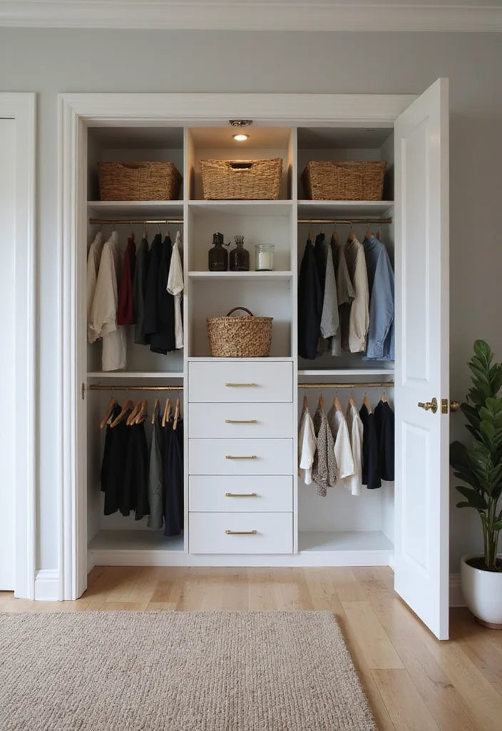 15 Small Bedroom Design Ideas for Better Flow and More Space 12. Custom Closet Solutions