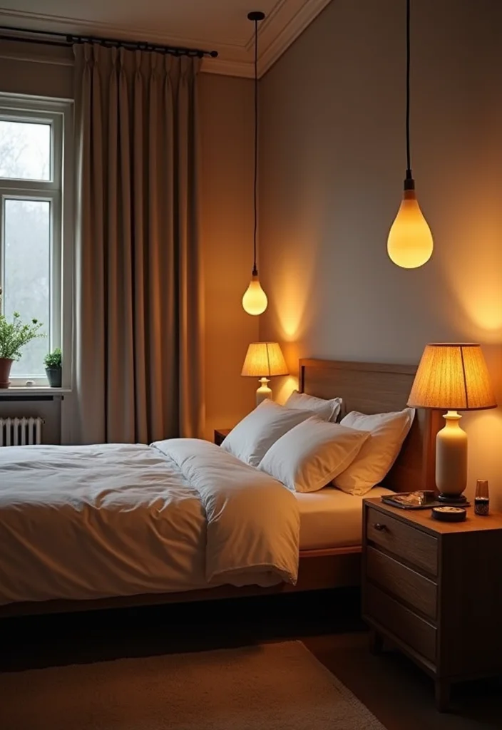 15 Small Bedroom Design Ideas for Better Flow and More Space 13. Choose the Right Lighting