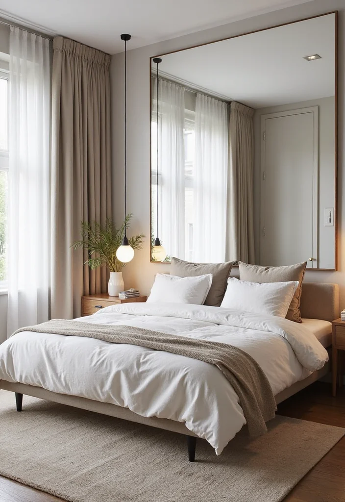 15 Small Bedroom Design Ideas for Better Flow and More Space 3. The Power of Mirrors