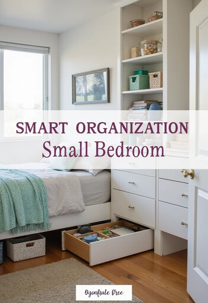 15 Small Bedroom Design Ideas for Better Flow and More Space 6. Smart Bedroom Organization Tips