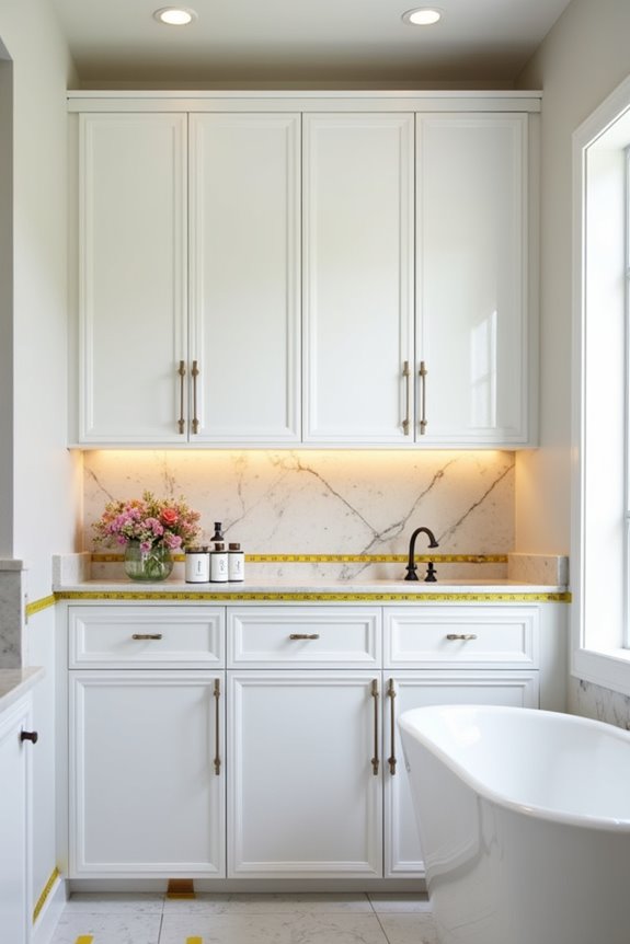 bathroom cabinet sizing and layout measurements