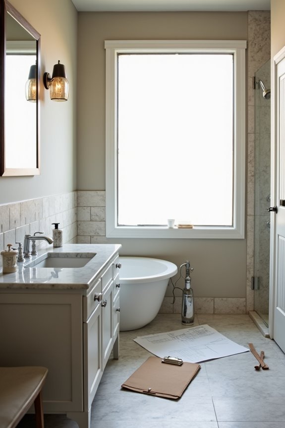 bathroom permit costs and duration