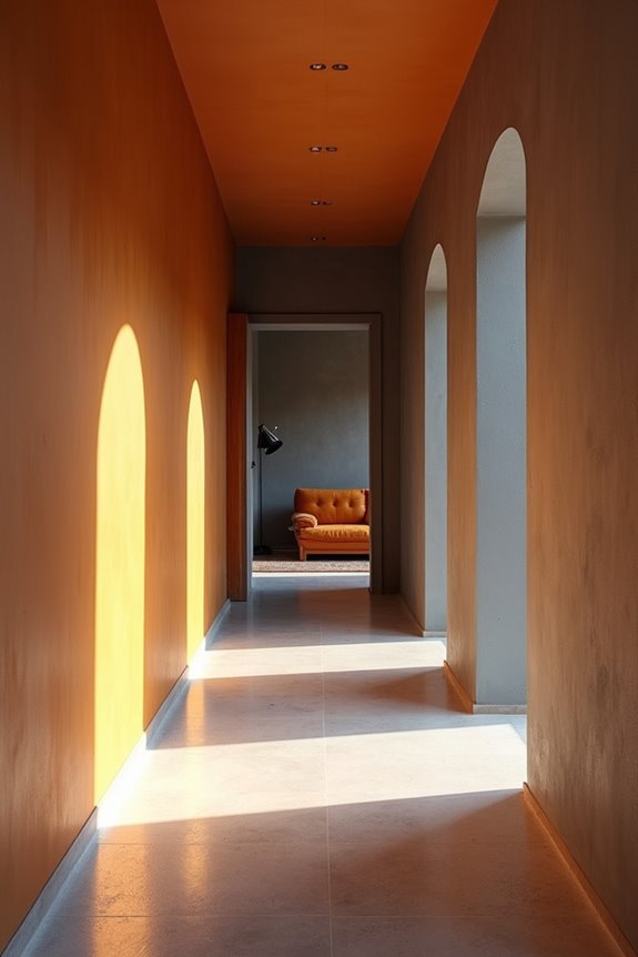 bold room subdued hallway harmonizes