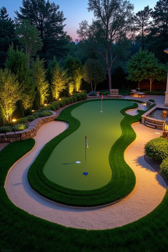 bunkers lighting water features costs