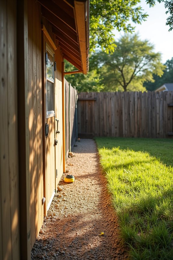 coop must meet setback and fence requirements